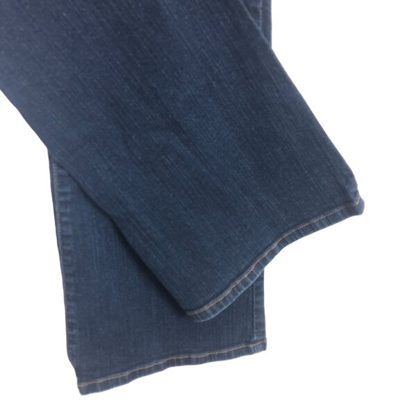 NYDJ Women's Bootcut Dark Wash Jeans Size 6 Blue Rhinestone Embellished Pockets - Picture 11 of 11